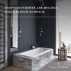 Чугунная ванна Vinsent Veron Square 170x75x45 с ручками оружейная сталь