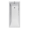 Чугунная ванна Vinsent Veron Square 140x70x45 с ручками цвет никель и а/п