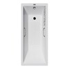 Чугунная ванна Vinsent Veron Square 170x75x45 с бронзовыми ручками и а/п