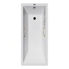 Чугунная ванна Vinsent Veron Square 170x75x45 с золотыми ручками
