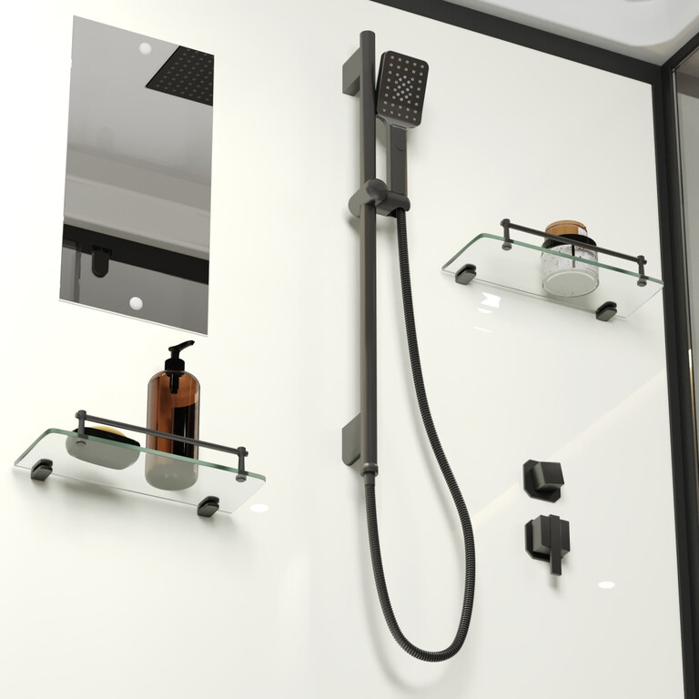 Душевая кабина Niagara ST120/90/15Q/BL/BK 120x90