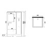 Душевая кабина Niagara ST80/15Q/BL/BK 80x80
