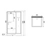 Душевая кабина Niagara ST80/15Q/BK 80x80