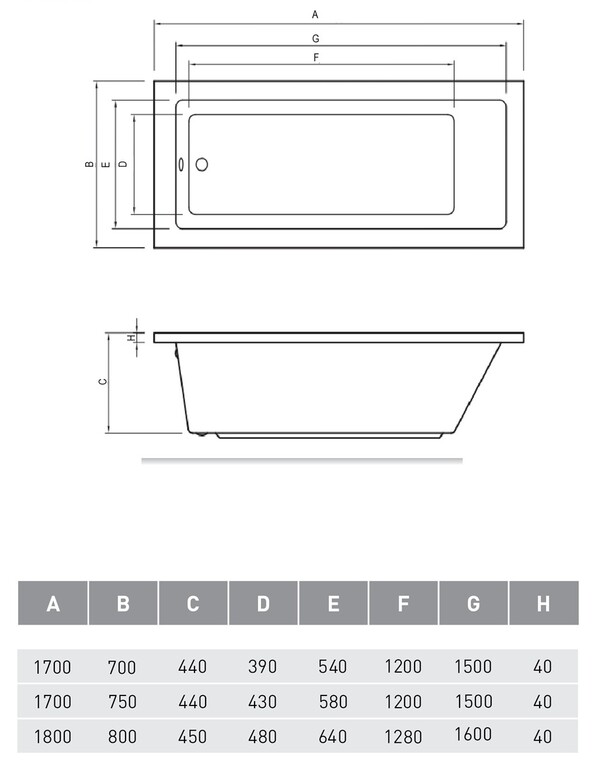 Акриловая ванна Relisan Stella 180x80