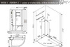 Зеркало Abber Kontur AG6304SCG 55x105