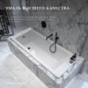 Чугунная ванна Vinsent Veron Tampa 170x70x42 с ручками матовое золото и а/п