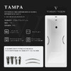 Чугунная ванна Vinsent Veron Tampa 170x70x42 с хромированными ручками и а/п
