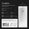 Чугунная ванна Vinsent Veron Tampa 170x70x42 с бронзовыми ручками