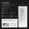 Чугунная ванна Vinsent Veron Tampa 170x70x42 с бронзовыми ручками и а/п
