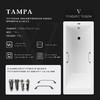Чугунная ванна Vinsent Veron Tampa 170x70x42 с хромированными ручками