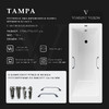 Чугунная ванна Vinsent Veron Tampa 170x70x42 с хромированными ручками и а/п