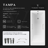 Чугунная ванна Vinsent Veron Tampa 170x70x42 с ручками цвет никель и а/п