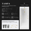 Чугунная ванна Vinsent Veron Tampa 170x70x42 с ручками матовое золото