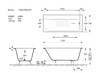 Чугунная ванна Vinsent Veron Tampa 170x70x42 с а/п