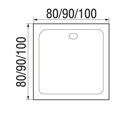 Душевая кабина River Quadro 80/24 MT 80x80