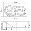 Акриловая ванна 1MarKa Taormina 180x90