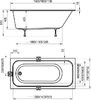 Акриловая ванна Ravak Chrome Slim 150x70 C721300000