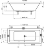 Акриловая ванна Ravak Formy 01 Slim 170x75 C691300000