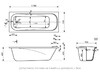 Ванна из искусственного камня Delice Triumph 170x70