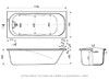 Ванна из искусственного камня Delice Triumph 170x75