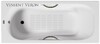 Чугунная ванна Vinsent Veron Aura 170x70x42 с бронзовыми ручками и а/п