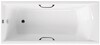 Чугунная ванна Vinsent Veron Devon 175x70x45 с черными матовыми ручками