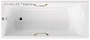 Чугунная ванна Vinsent Veron Devon 175x70x45 с золотыми ручками