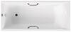 Чугунная ванна Vinsent Veron Devon 175x75x45 с черными матовыми ручками