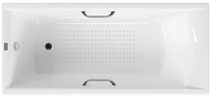 Чугунная ванна Vinsent Veron Devon 175x75x45 с хромированными ручками и а/п