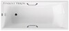 Чугунная ванна Vinsent Veron Devon 175x75x45 с хромированными ручками