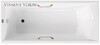 Чугунная ванна Vinsent Veron Devon 180x70x45 с золотыми ручками