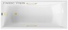 Чугунная ванна Vinsent Veron Devon 180x70x45 с ручками матовое золото