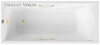 Чугунная ванна Vinsent Veron Devon 180x75x45 с ручками матовое золото