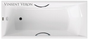 Чугунная ванна Vinsent Veron Devon 190x80x45 с хромированными ручками