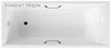 Чугунная ванна Vinsent Veron Devon 190x80x45 с бронзовыми ручками и а/п
