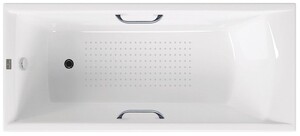 Чугунная ванна Vinsent Veron Devon 190x80x45 с хромированными ручками и а/п