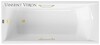 Чугунная ванна Vinsent Veron Devon 190x80x45 с ручками матовое золото