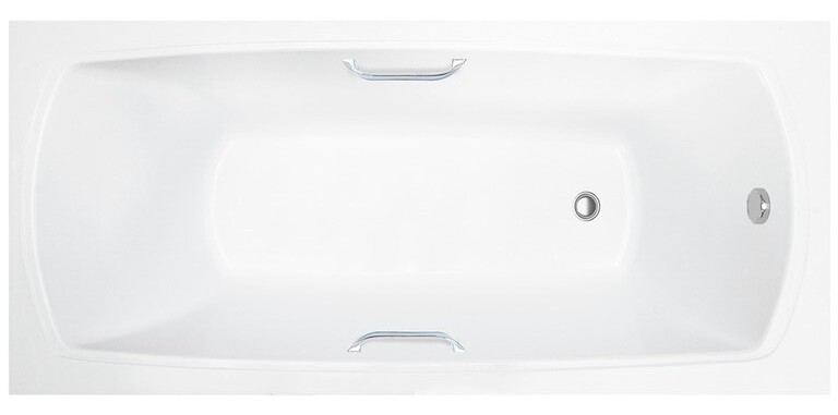 Ванна из искусственного камня Delice Veneto 180x75 глянцевая с ручками хром DLR330062R-G
