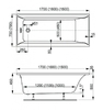 Акриловая ванна Vagnerplast Veronela 150x70