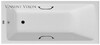 Чугунная ванна Vinsent Veron Kingston 180x80x50 с черными матовыми ручками и а/п