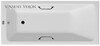 Чугунная ванна Vinsent Veron Kingston 180x80x50 с черными матовыми ручками