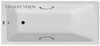 Чугунная ванна Vinsent Veron Kingston 180x80x50 с бронзовыми ручками и а/п