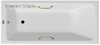 Чугунная ванна Vinsent Veron Kingston 180x80x50 с золотыми ручками и а/п
