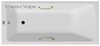 Чугунная ванна Vinsent Veron Kingston 180x80x50 с золотыми ручками