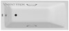 Чугунная ванна Vinsent Veron Kingston 180x80x50 с ручками оружейная сталь