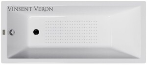 Чугунная ванна Vinsent Veron Square 140x70x45 с а/п