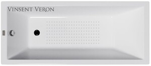 Чугунная ванна Vinsent Veron Square 170x75x45 с а/п