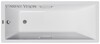 Чугунная ванна Vinsent Veron Square 170x75x45 с ручками цвет никель