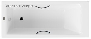 Чугунная ванна Vinsent Veron Tampa 170x70x42 с хромированными ручками