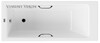 Чугунная ванна Vinsent Veron Tampa 170x70x42 с черными матовыми ручками